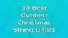 2 Sets of 50 LED Warm White Outdoor Battery 5M Christmas Fairy String Lights.
